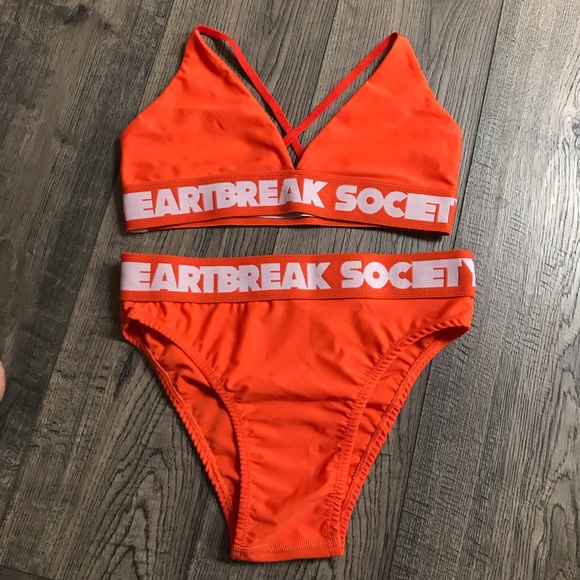 Heartbreak Society Other - Orange Heartbreak Society Bikini, size XS Small